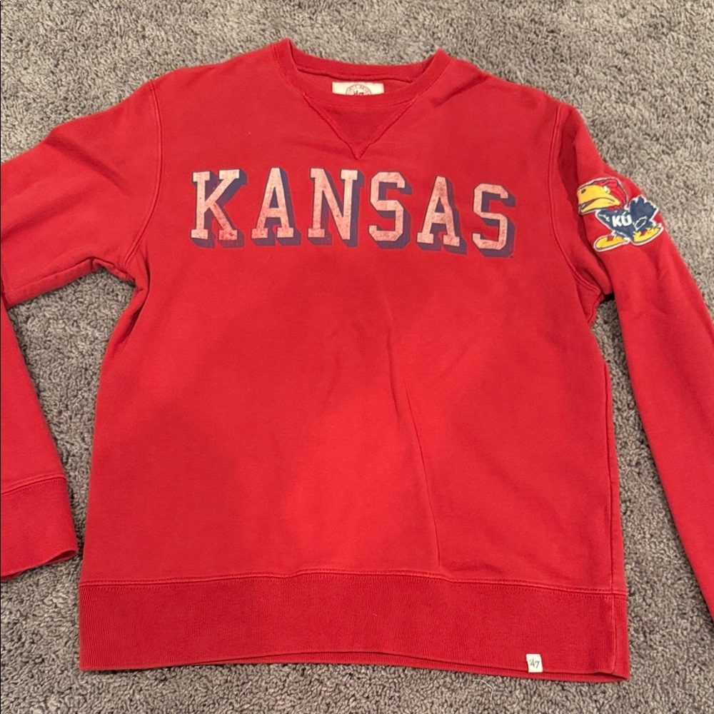 47 Red Kansas Jayhawks Sweatshirt